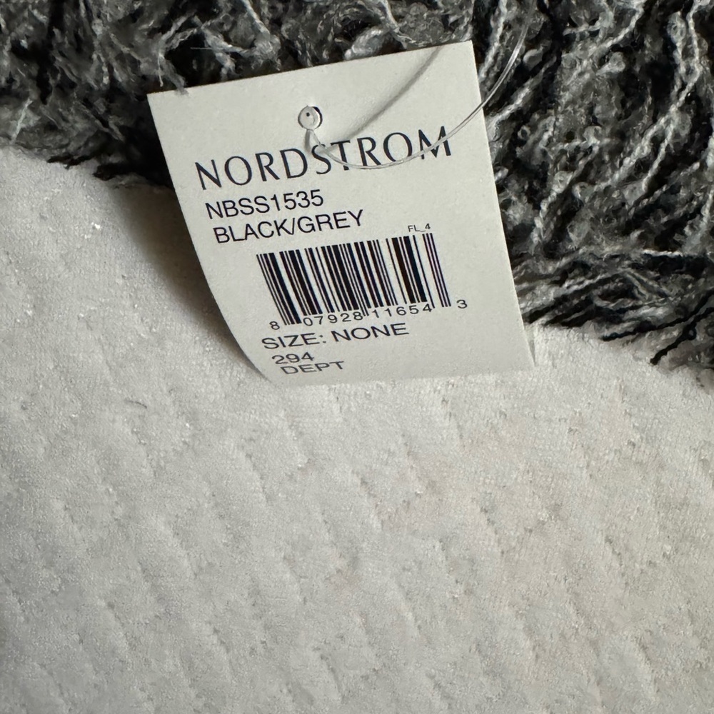 Nordstrom Charcoal and Ash Blanket Scarf BNWT - Picture 2 of 2